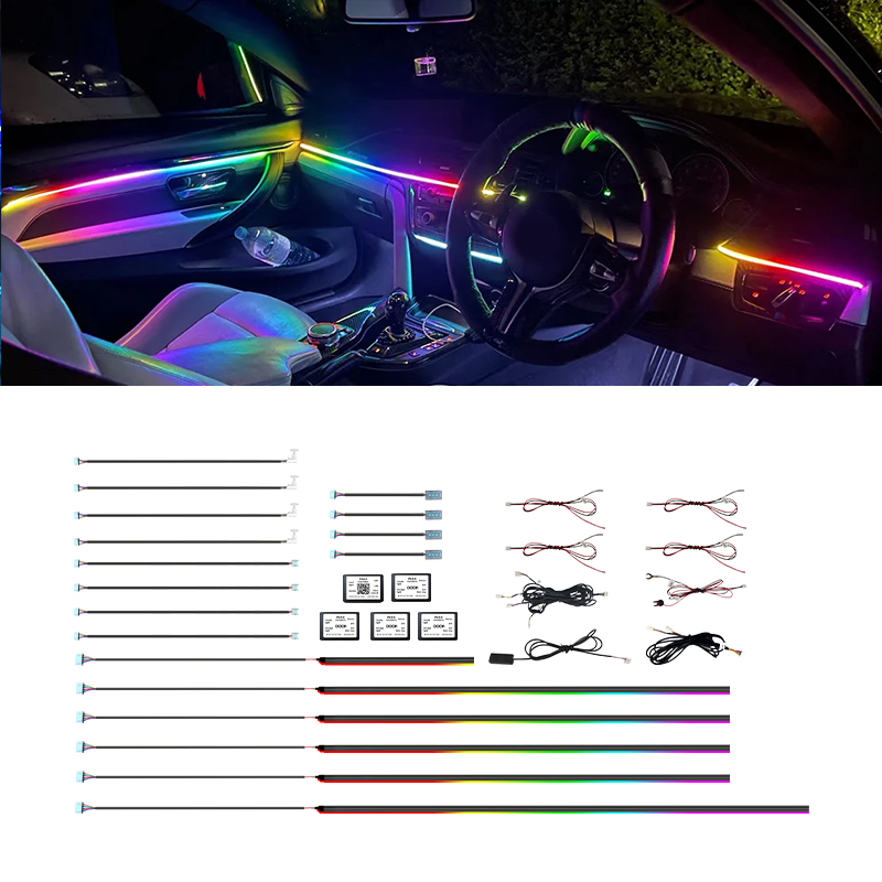 Led Ambient Interior Car Lights App Control - Car Ambient Light Interior Lights For