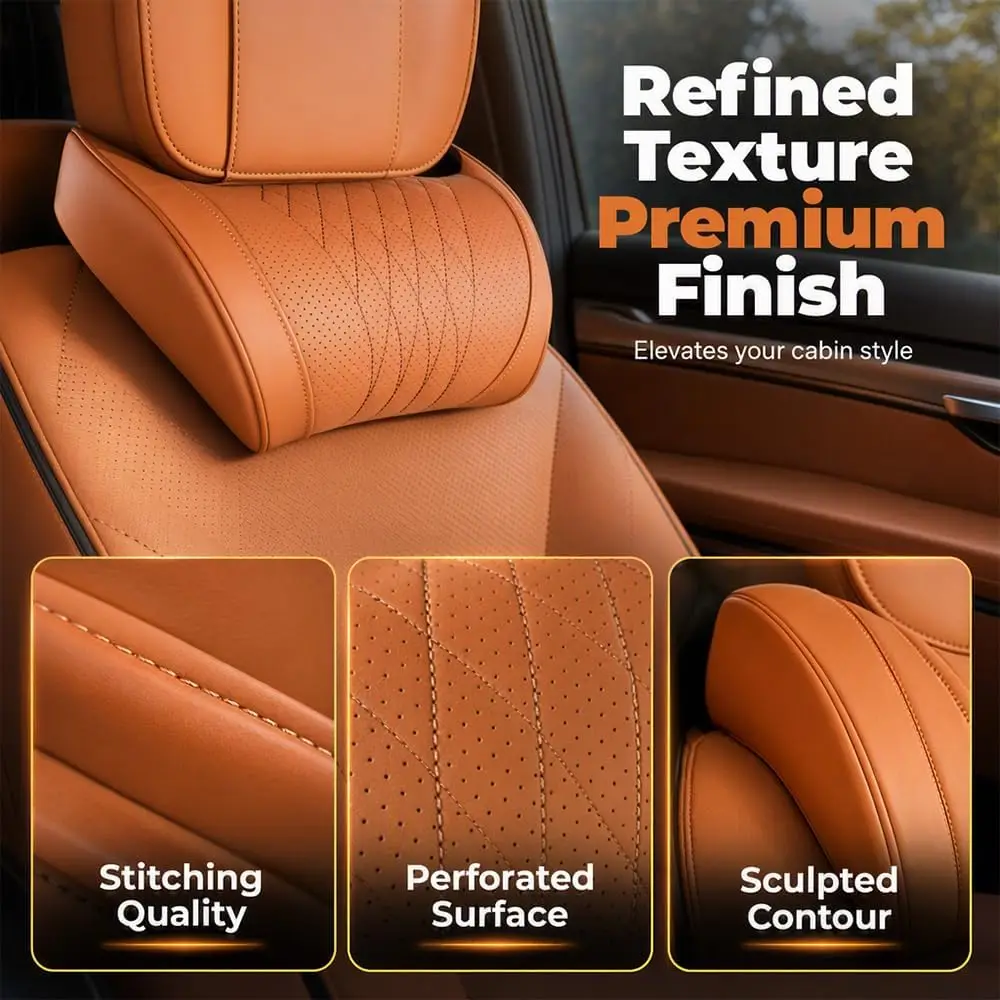 Car Interior Decor Headrest Lu - Memory Foam Car Neck Pillow Lumbar Support recension och pris