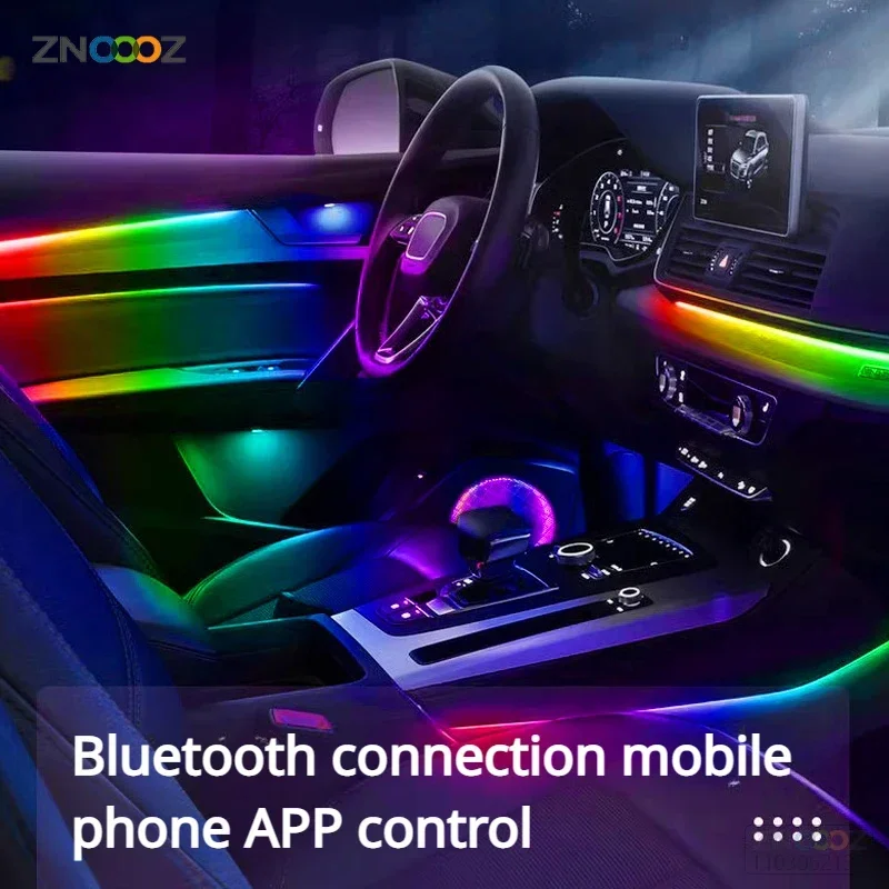 18IN1 Neon Car Interior Ambien - Led Ambient Interior Car Lights App Control recension och pris