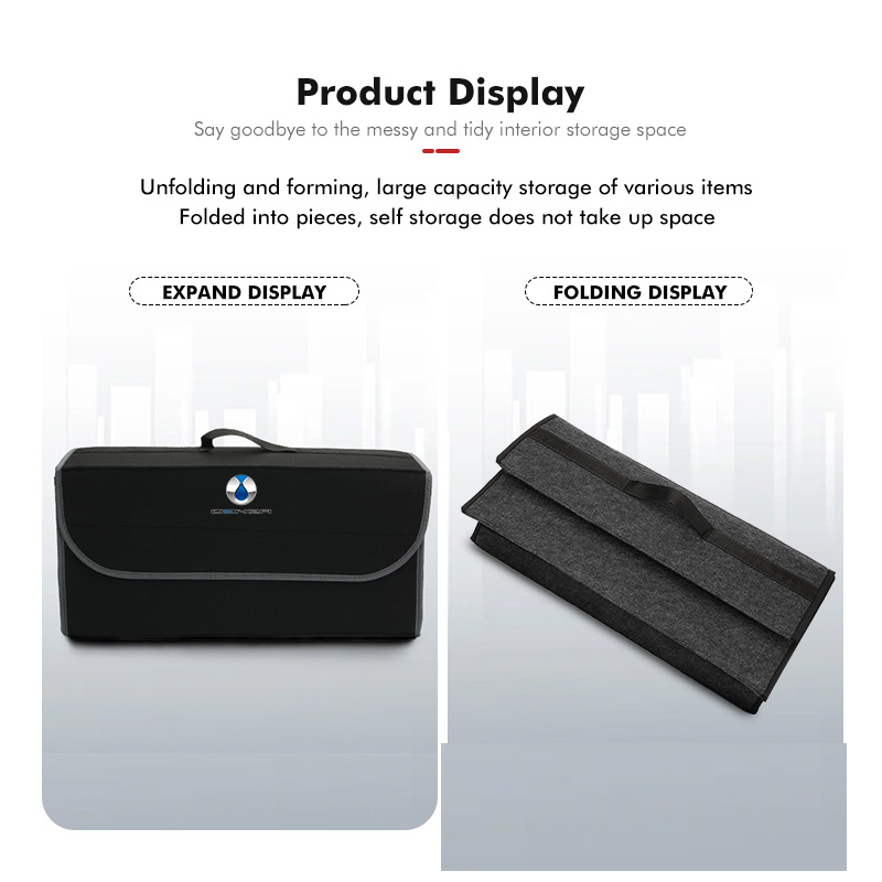 For Denza Foldable Felt Car Tr - Car Trunk Organizer Foldable Storage Box recension och pris