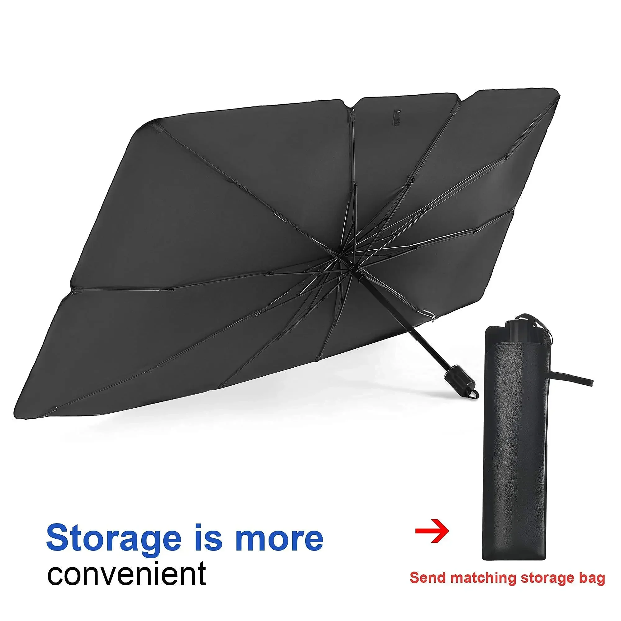 1PC Foldable Car Windshield Su - Car Sunshade Windshield Umbrella Foldable recension och pris